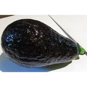 ART GLASS FRUIT VEGETABLE EGGPLANT PURPLE GREEN STEM FANCO EGG PLANT